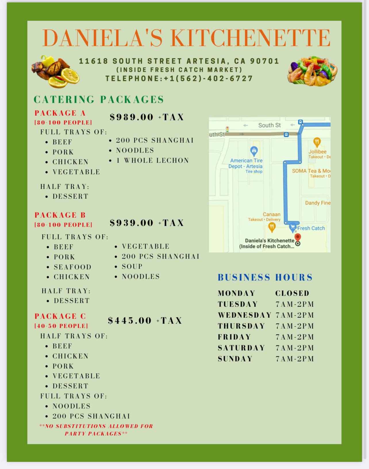 Daniela's (Inside of Fresh Catch Market) Cyrus Ramsey