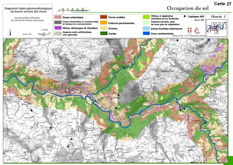Fiches actions : Carte d'occupation du sol du bassin versant des Usses