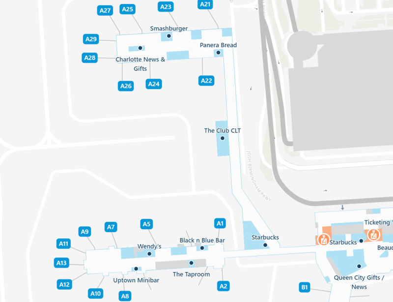 Charlotte Airport Map To Navigate CLT Airport with Ease CZSM