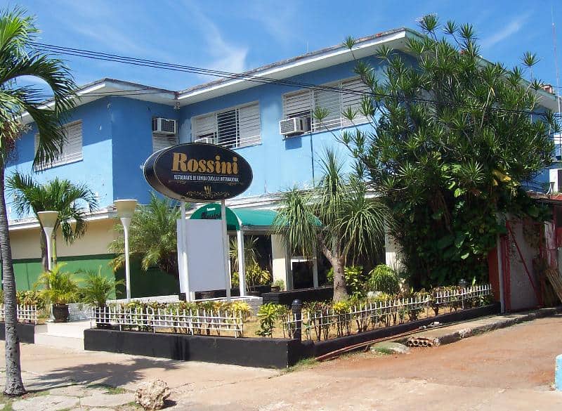 Restaurante Rossini Reparto Miramar. Playa. La Habana. Cuba