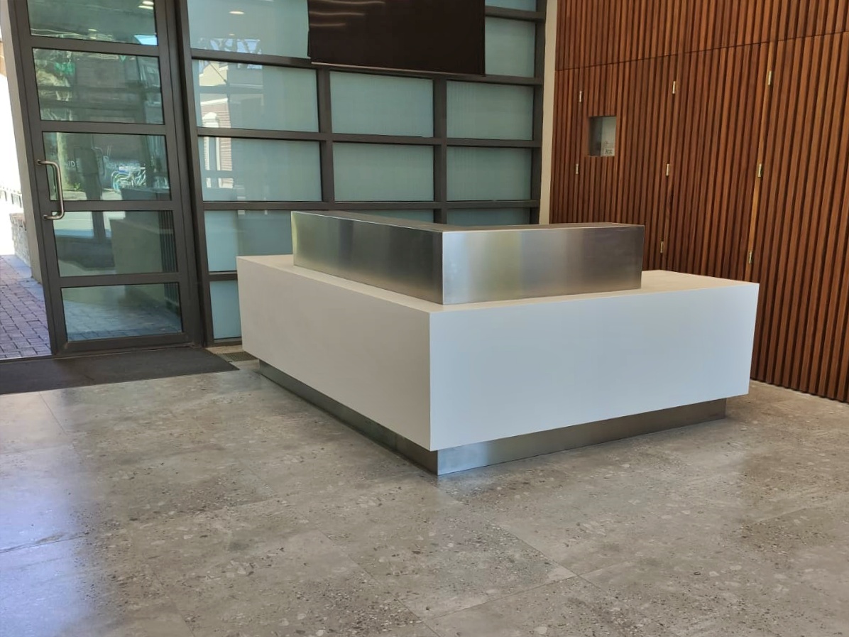 Contemporary Reception Desk Design and Installation Bespoke Reception