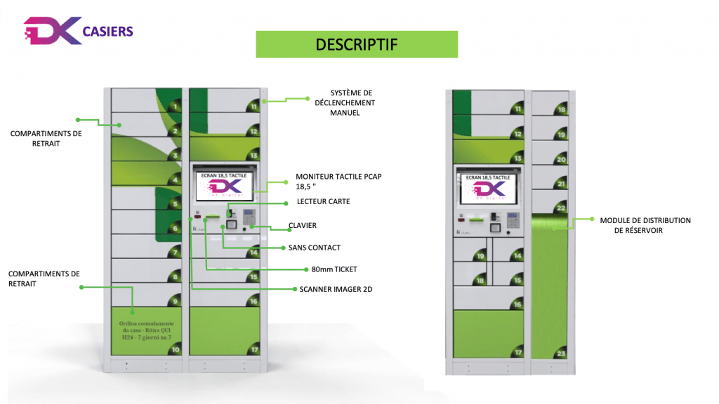 Casiers click & Collect et casiers de garde DKDigital