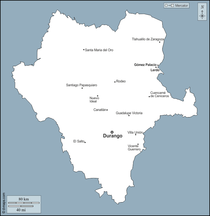 Amaculi Durango Mexico Map Durango Mapa gratuito, mapa mudo gratuito, mapa en blanco gratuito