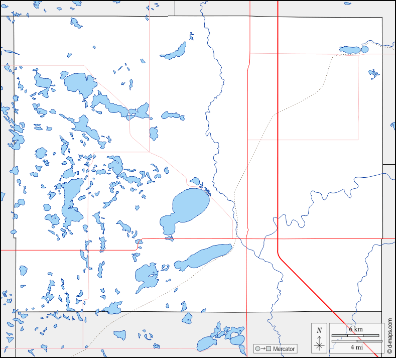 コーディングトンカウンティ 無料地図, 無料の空の地図, 無料のアウトラインマップ, 無料のベースマップ 境界, 川と湖, 道路