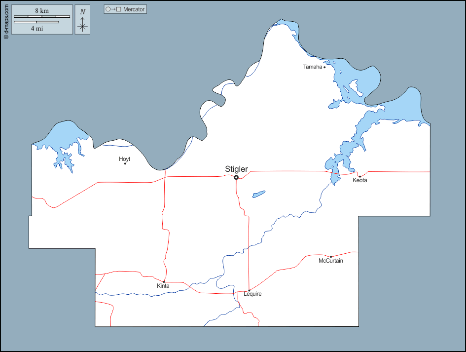 Haskell County free map, free blank map, free outline map, free base