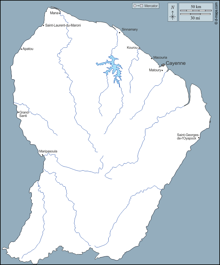Pain Points À Éviter En Voyageant En Guyane Guyane carte géographique gratuite, carte géographique muette gratuite