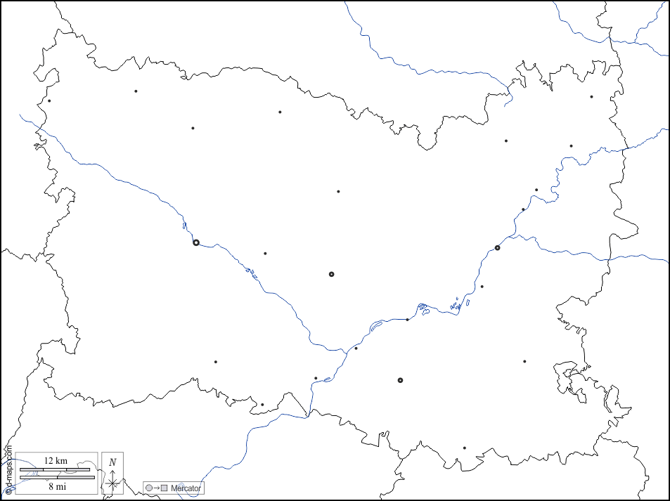 Pain Points Oise carte géographique gratuite, carte géographique muette gratuite