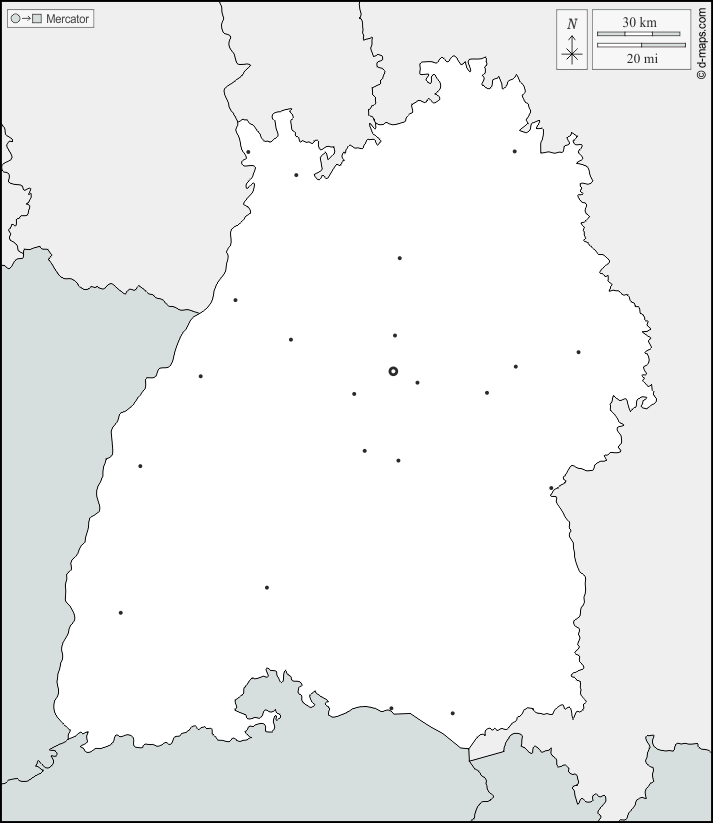 Stumme Karte Von Baden Württemberg BadenWürttemberg Kostenlose Karten, kostenlose stumme Karte