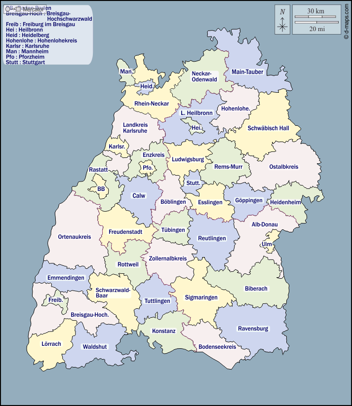 Schulbezirke Baden Württemberg Karte BadenWürttemberg Kostenlose Karten, kostenlose stumme Karte