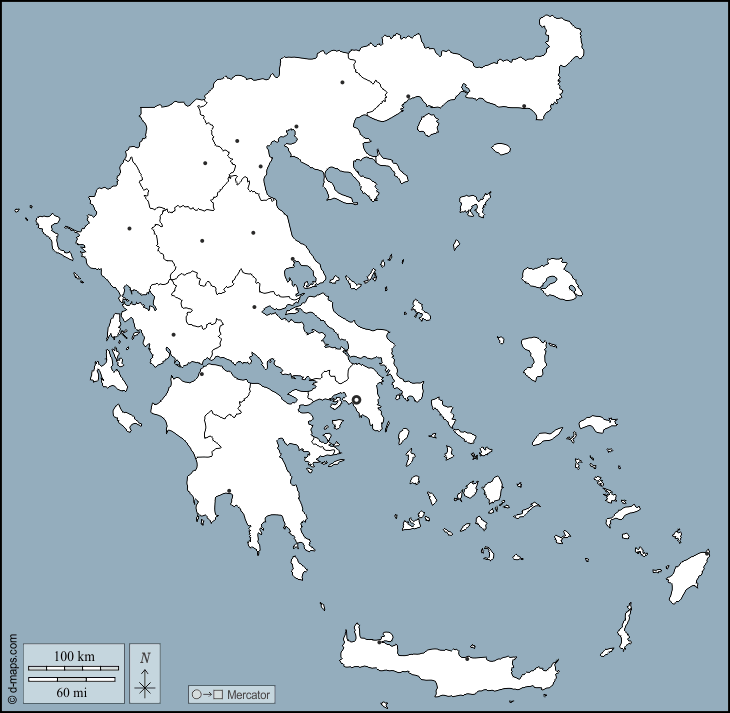 Les Défis De Voyager En Grèce Greece free map, free blank map, free outline map, free base map