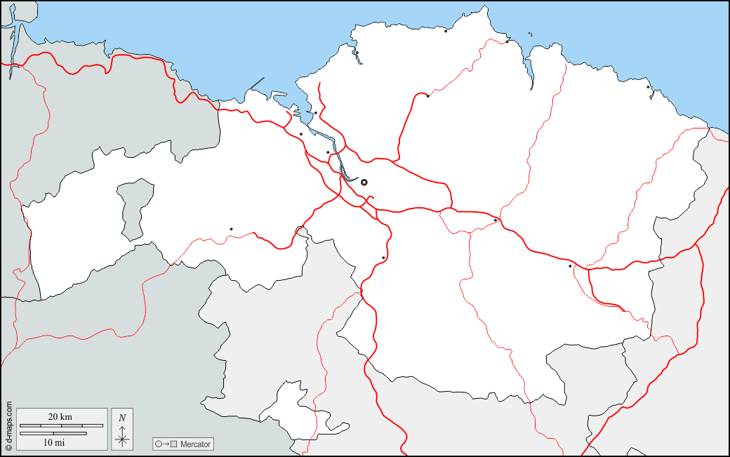 Vizcaya Mapa gratuito, mapa mudo gratuito, mapa en blanco gratuito