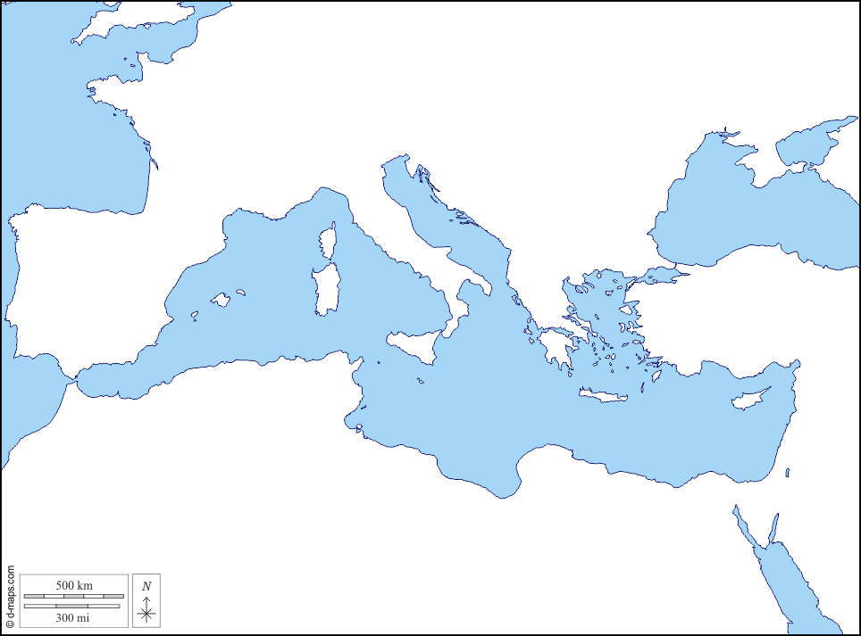 Ancient World Map Blank The Roman world 40 BC free map, free blank map, free outline map, free