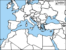 Wide Mediterranean Sea, d-maps.com: free map, free blank map, free
