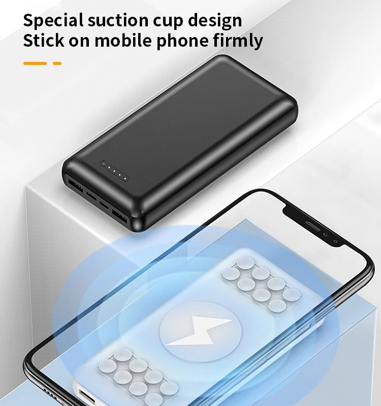 Wireless Power Bank 20000mah Qi certified White Lable OEM Wholesale