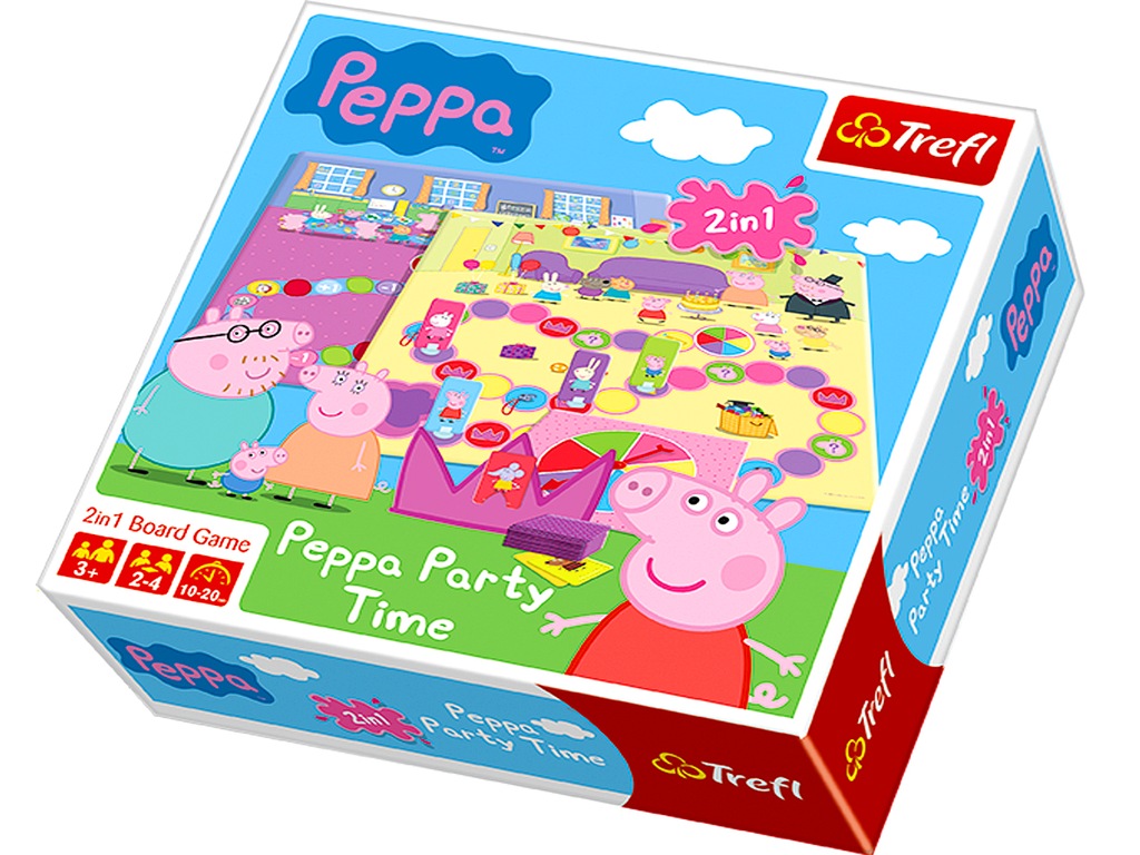Rodzinna Gra PEPPA PARTY TIME Świnka Trefl 01234