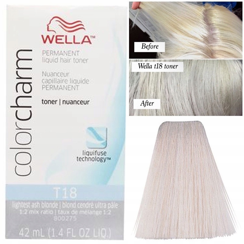 Wella T18 Color Charm toner niwelujący żółty odcie