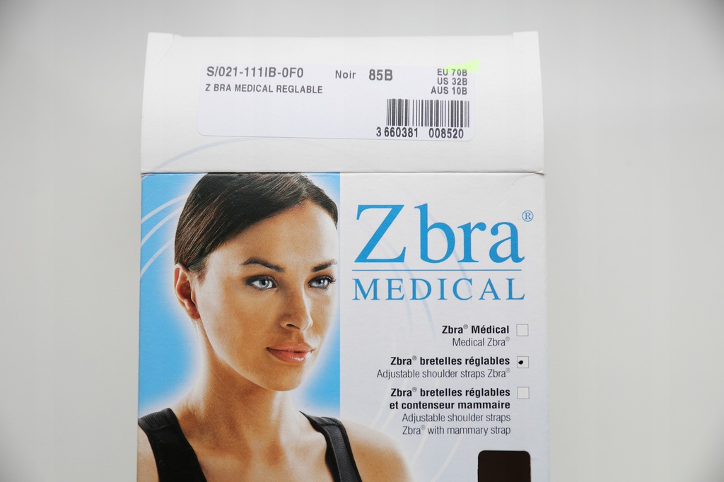 Biustonosz pooperacyjny, regulowany Zbra Medical 7667094575