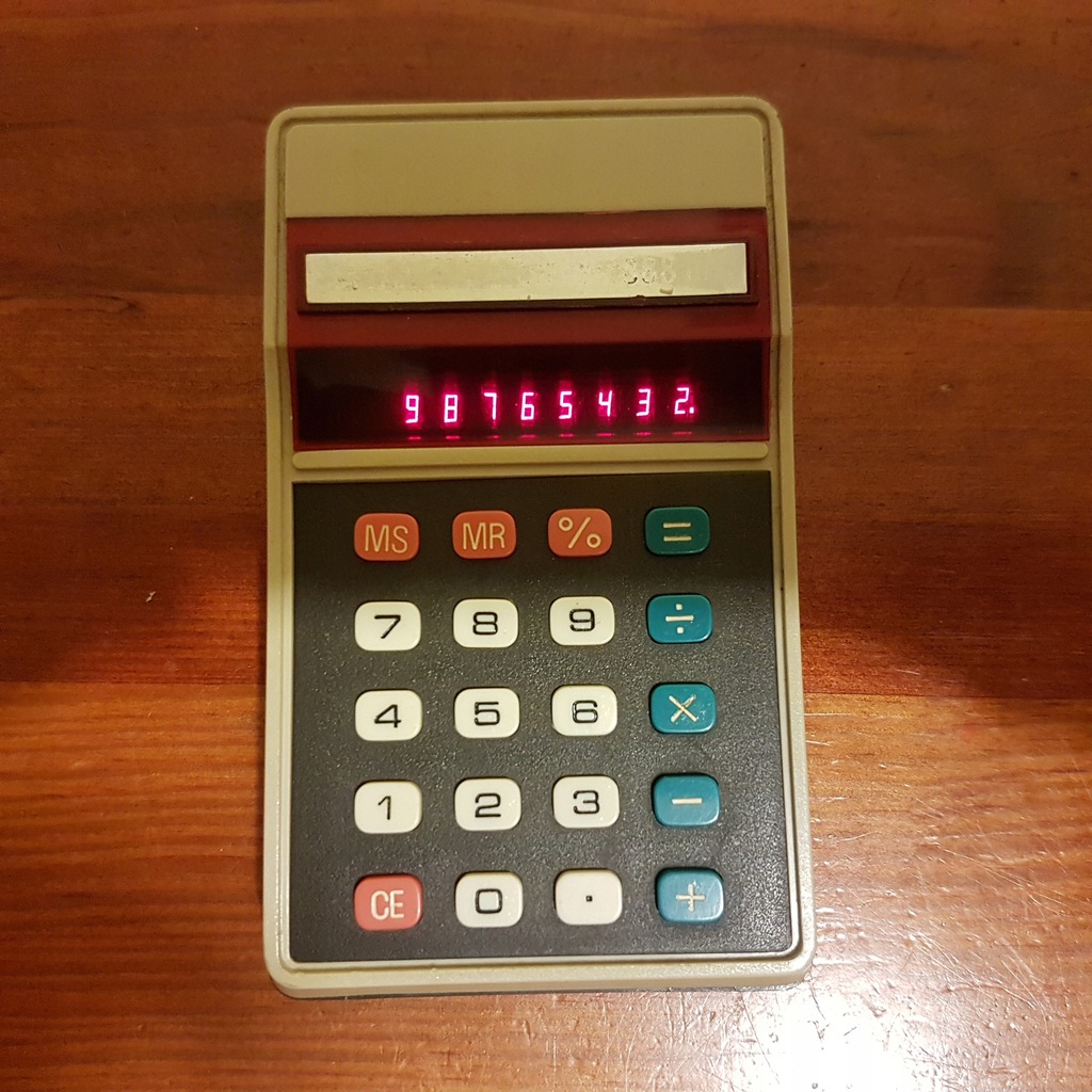 Stary kalkulator z lat 70tych 7765202943 oficjalne archiwum Allegro