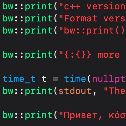 Printing Formatted Strings in C++20 BW Blog