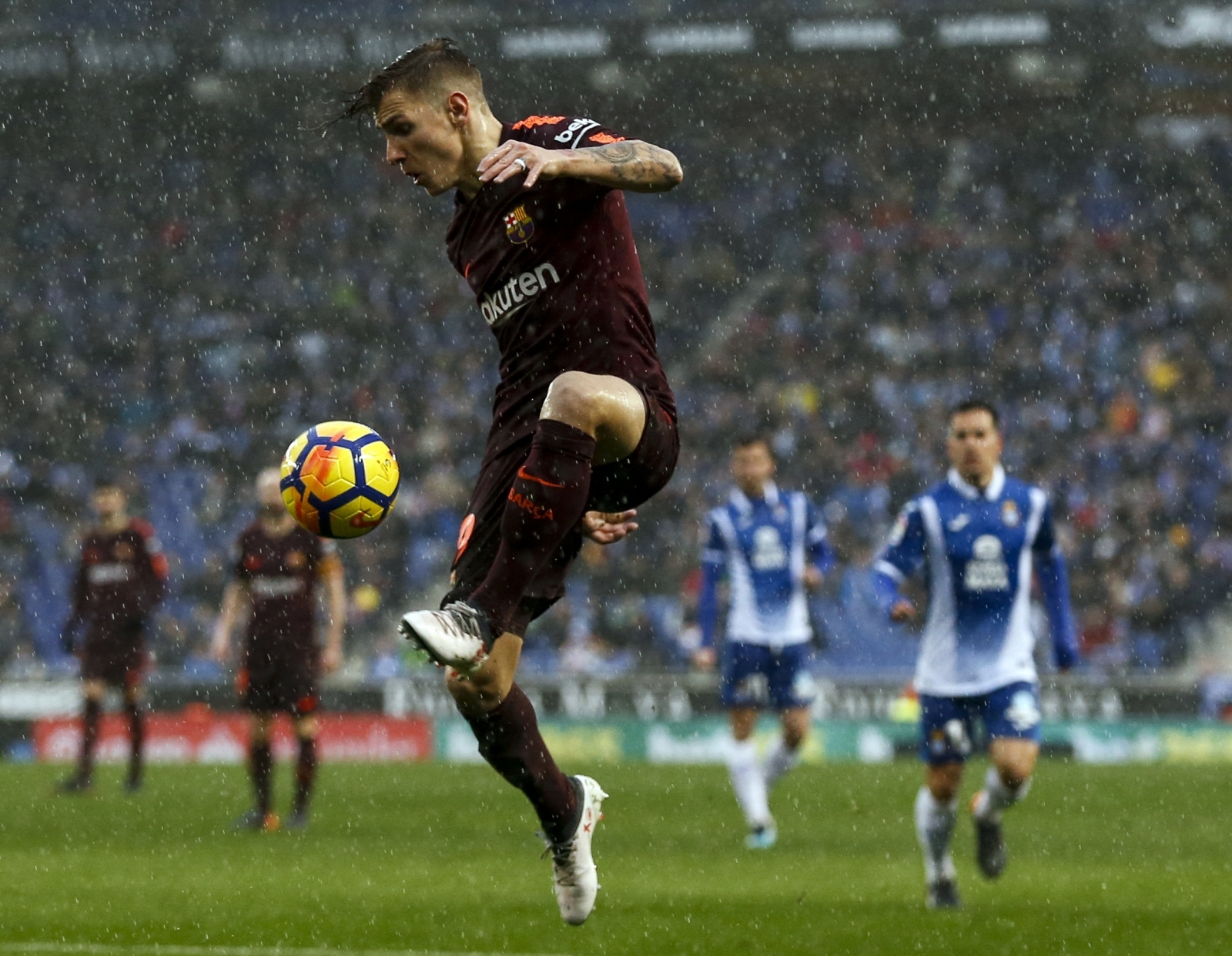 Barcelona confirm Lucas Digne injury before Valencia as Ousmane Dembele