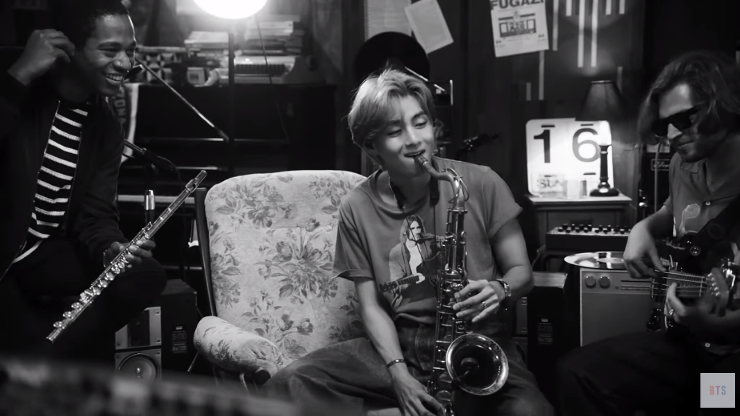 WATCH BTS' V Plays The Saxophone During Intimiate Live Band Session