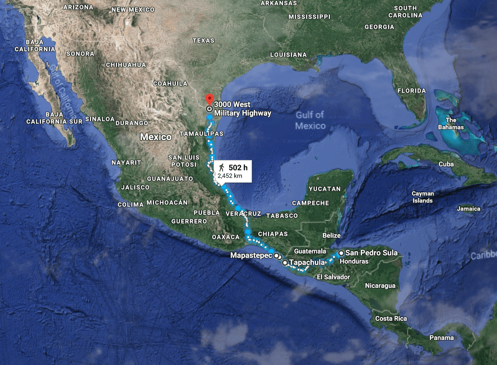 Caravan Mexico Map Live Migrant Caravan Map Asylum Seekers Move North Through Mexico Toward U