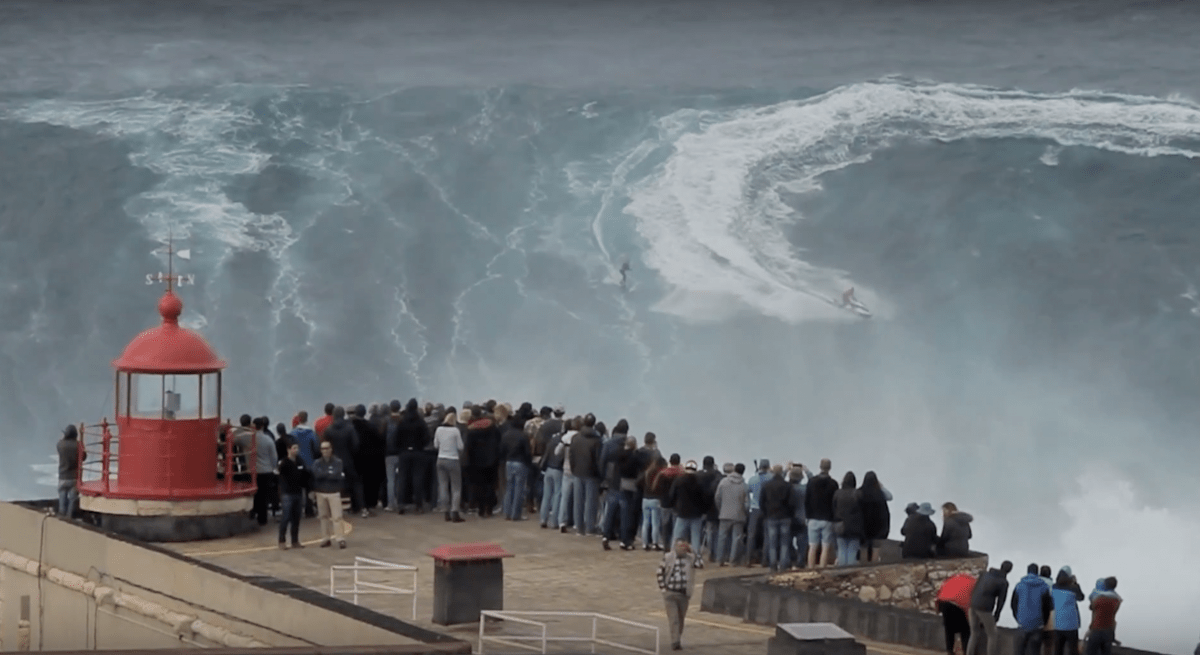 Watch Surfers Take on Some of the World's Biggest Waves in Portugal