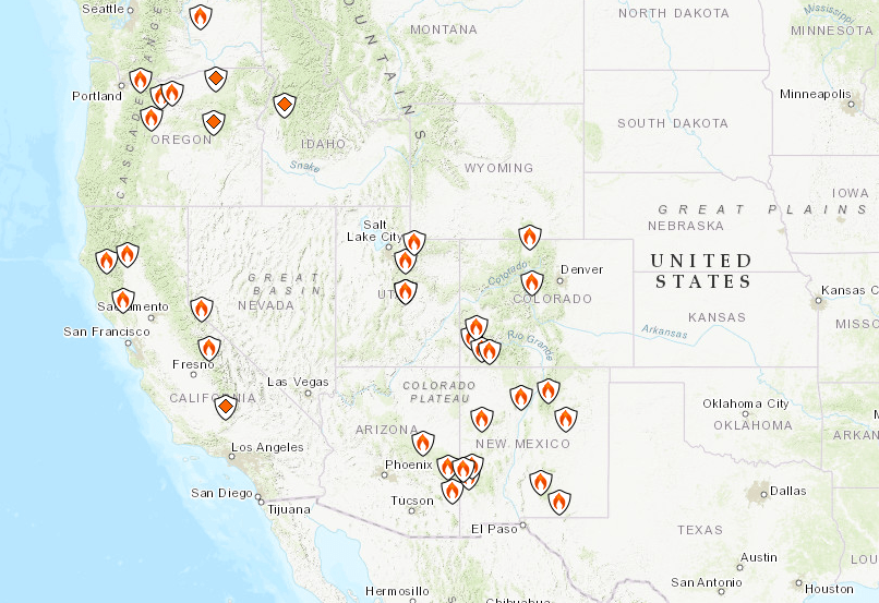 2018 Wildfire Map Colorado Colorado Fires Map