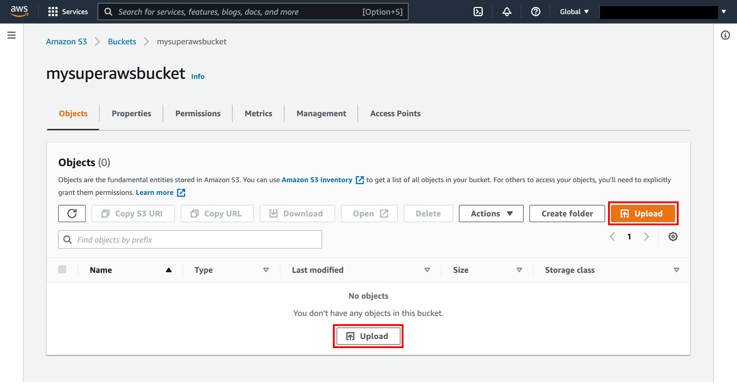 Store and Retrieve a File with Amazon S3