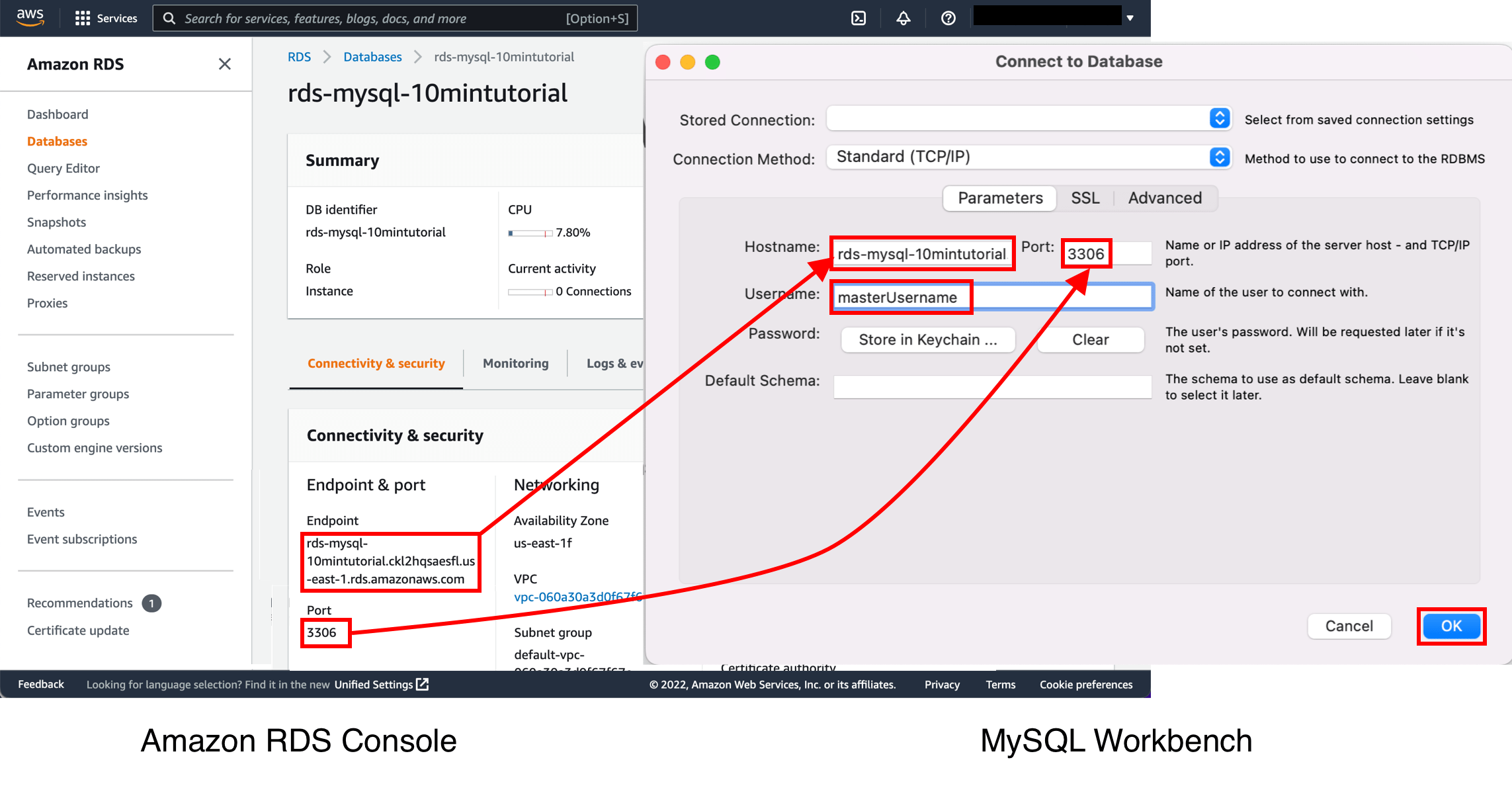 Create and Connect to a MySQL Database with Amazon RDS