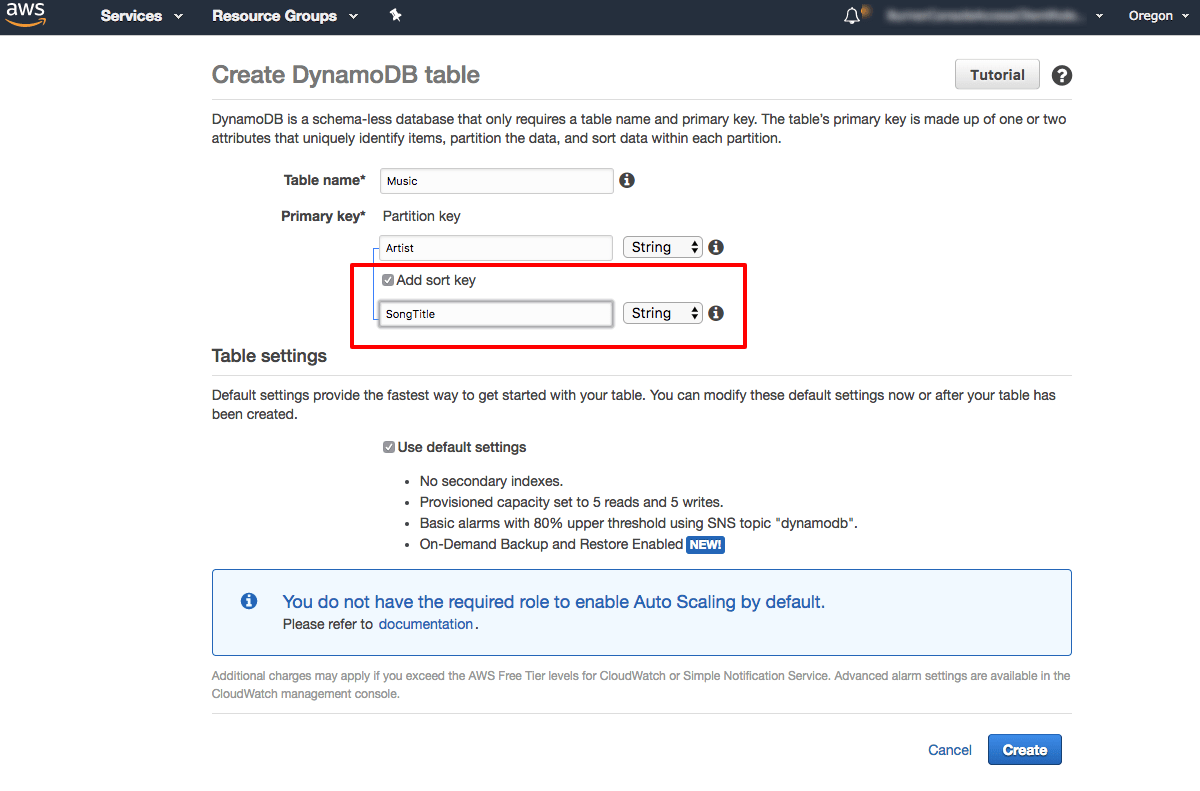 Cara Membuat dan Menggunakan Kueri Tabel NoSQL - AWS