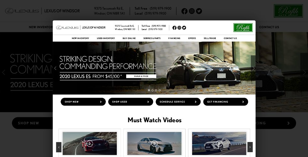 Lexus of Windsor New & Used Lexus Dealership Windsor, ON.