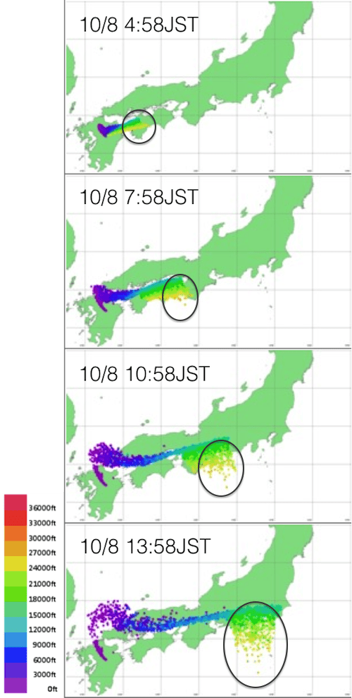Weathernews Proprietary Infrastructure “WITH Radar” Observed Volcanic