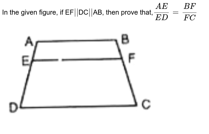 ABCD is a rhombus and AB is produced to E and F such that AE = AB