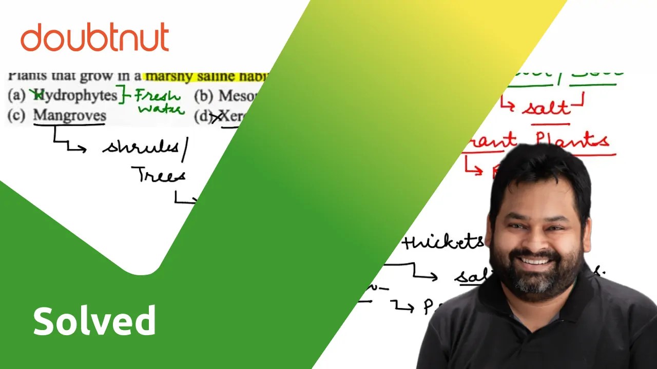 Plants that grow in a marshy saline habitat are called