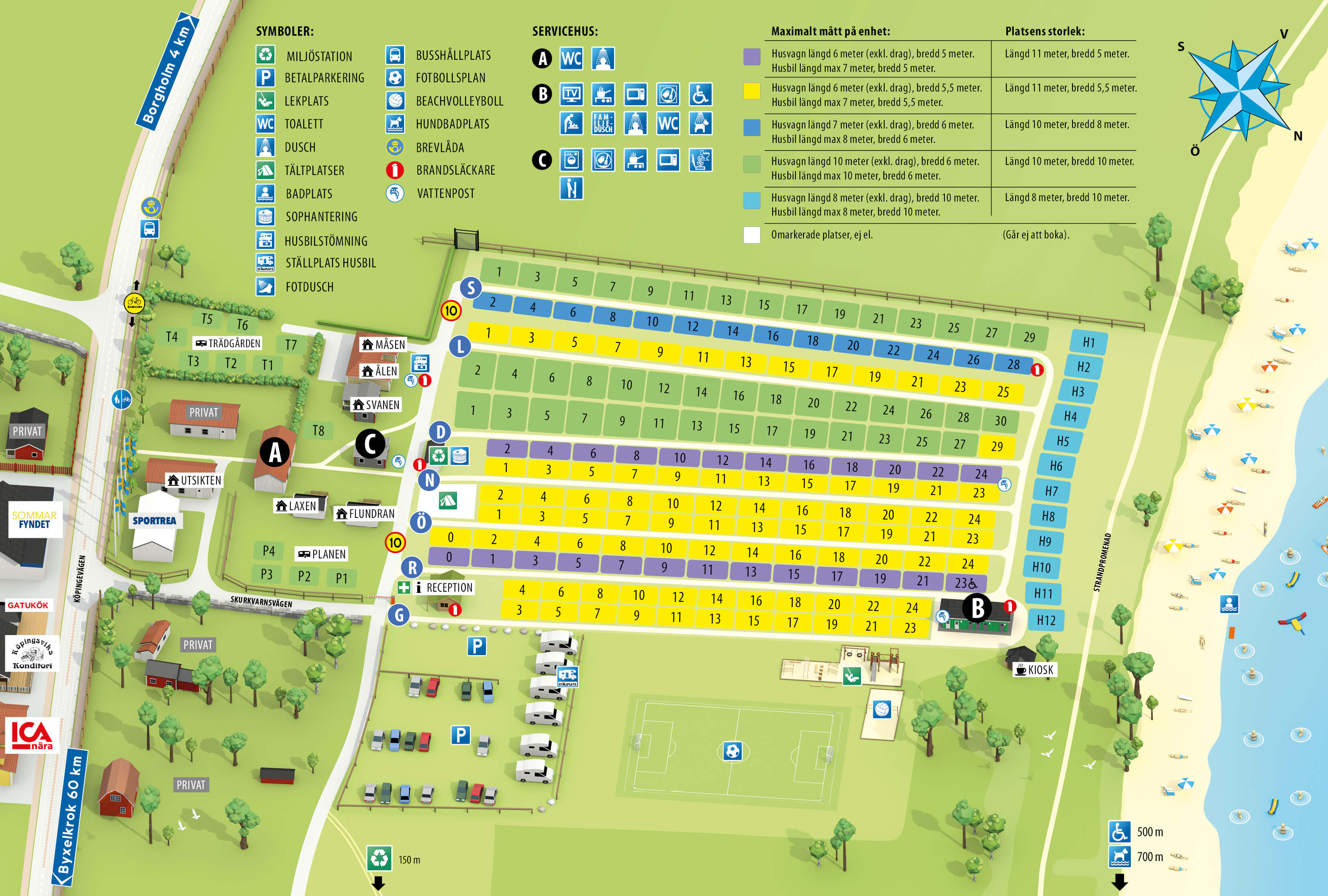 Karta Över Ullareds Camping Campingkarta Gröndals Camping och stugor