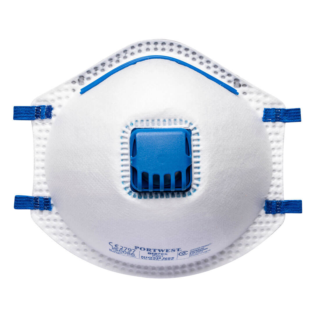 Portwest FFP2 Valved Respirator (Pk10) PPE Personal Protection