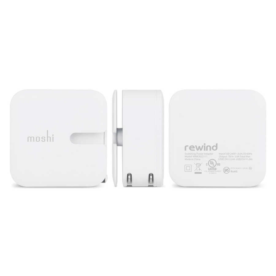 Rewind 2 高效能雙端口電源充電器 (TW) Moshi