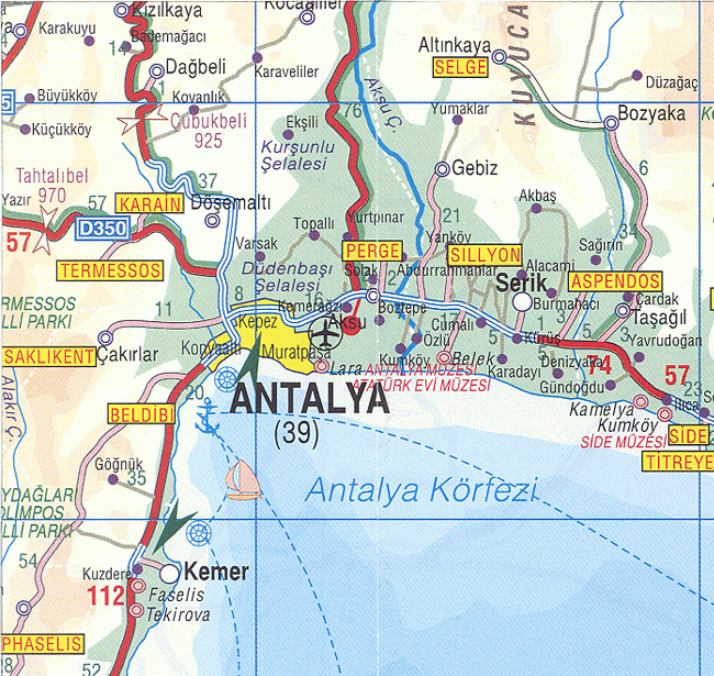 Antalya, Turkey: Maps Maphill