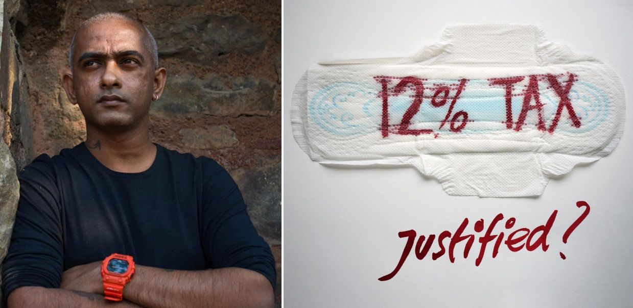 12 GST On Sanitary Napkins This Artist Is Raising The Right Questions Through His Period Art