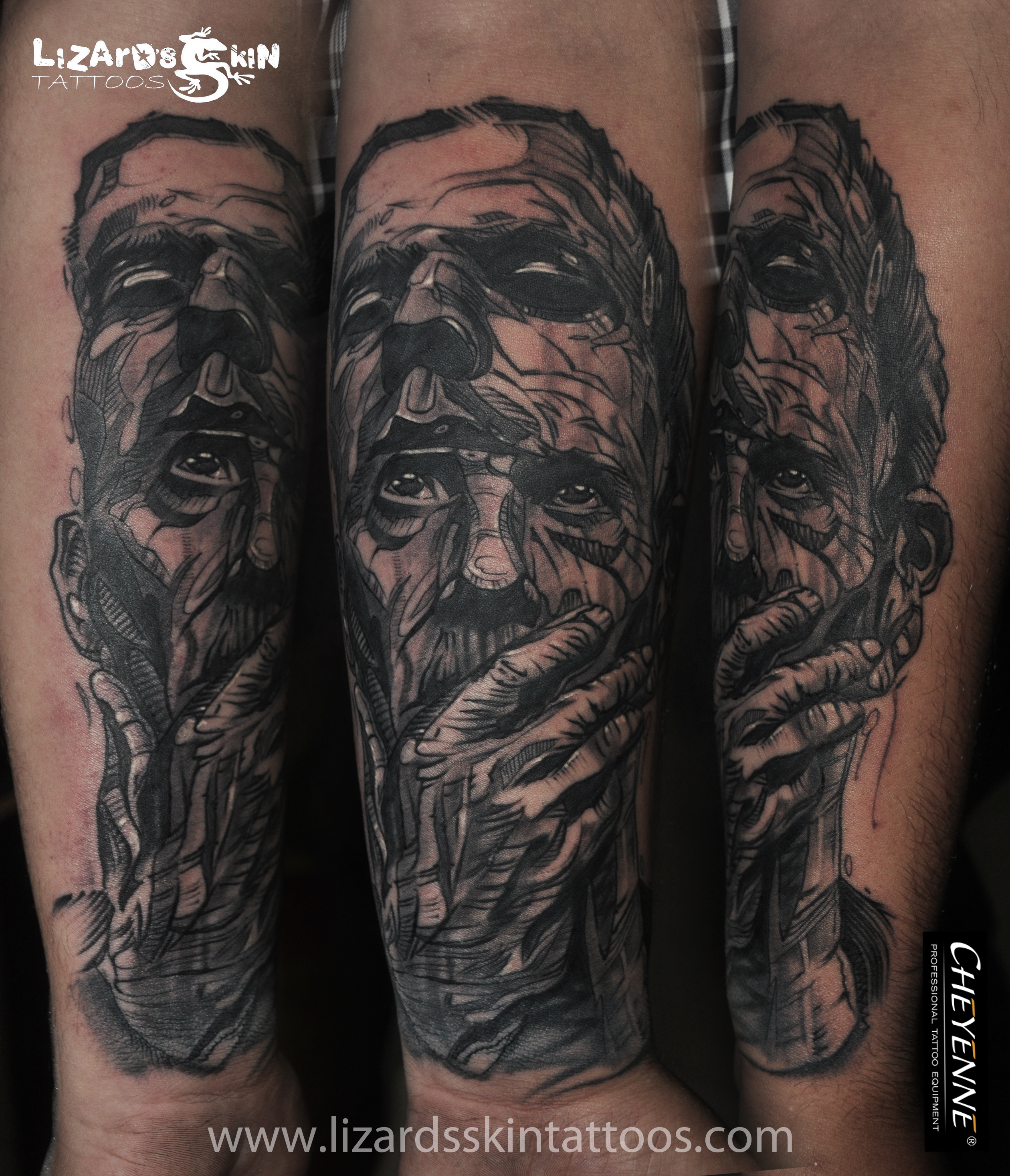 Black & Grey Arm Tattoo | Lanni Danlo - Trueartists 2934_x_2520_jpg