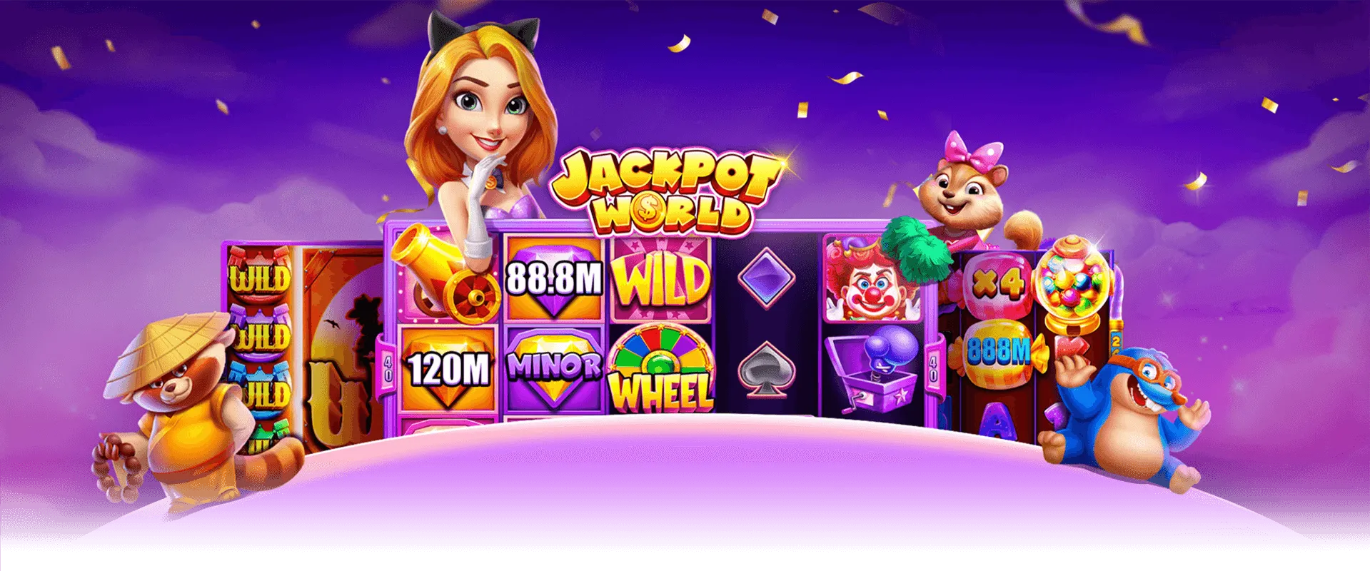 Jackpot World Free Slots Vegas Slot Games, Free Coins, Huge Bonuses