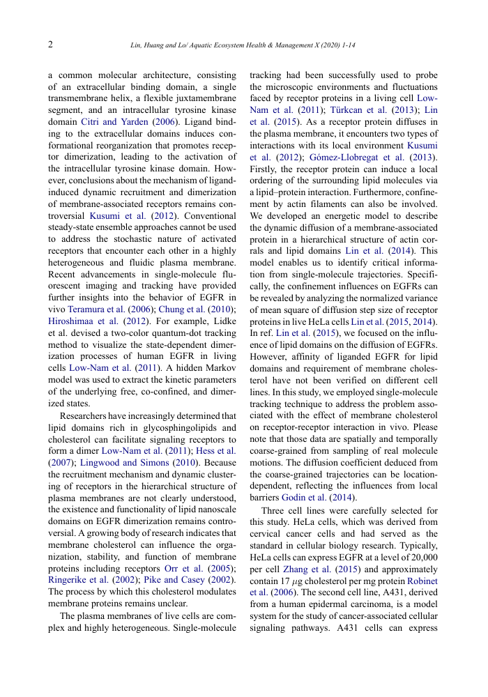 Aquatic Ecosystem Health & Management Template Michigan State