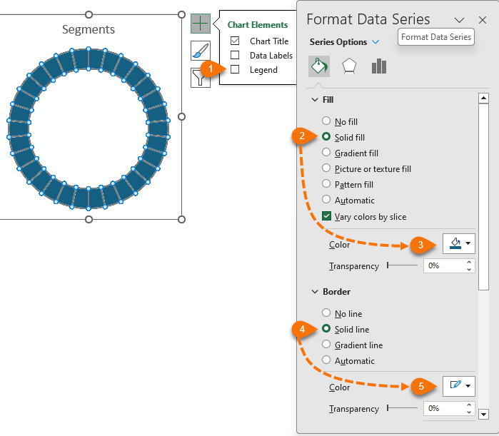 Excel Progress Circle Charts • My Online Training Hub