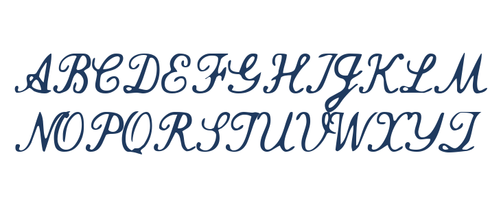 Commercial Script Font