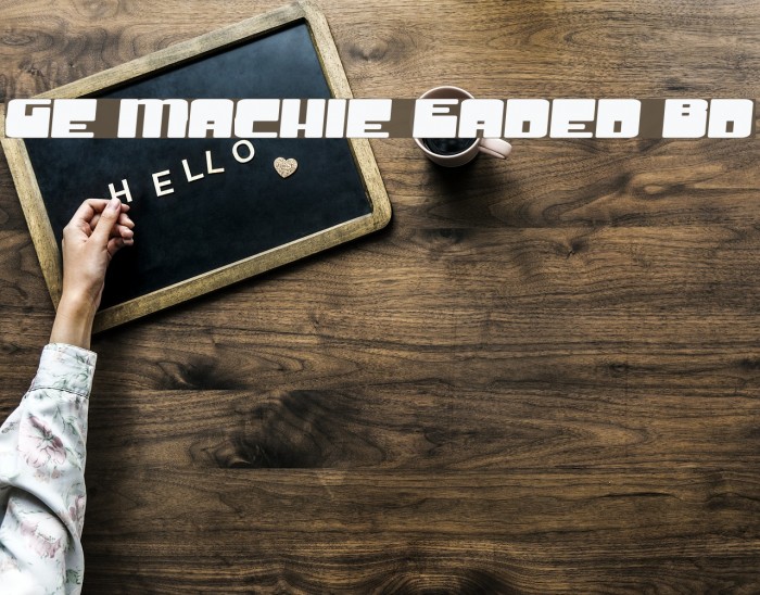 Groove Machine Expanded Bold Font