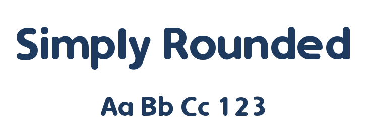 Simply Rounded Font