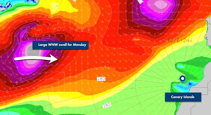 Premium Fuerteventura Canaries Weather Forecast for Storms, Swell