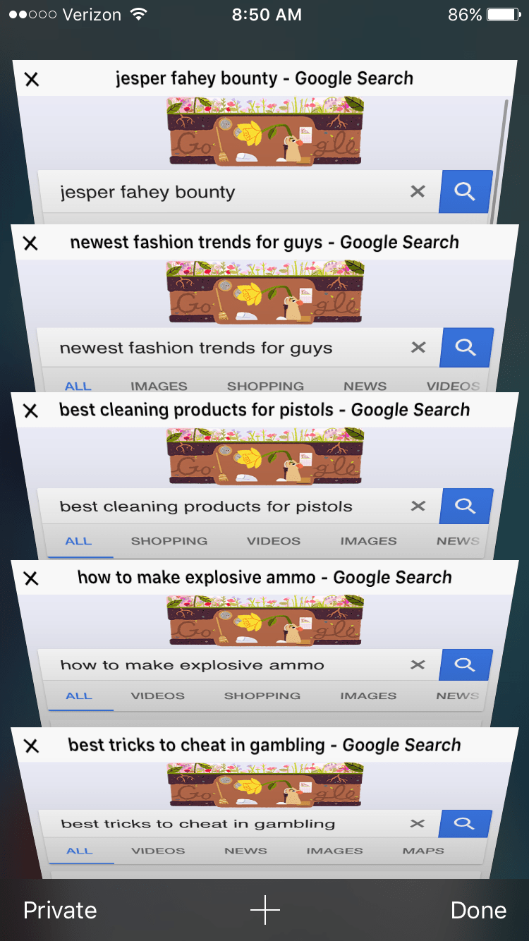 If YA Characters Had Google Search Histories