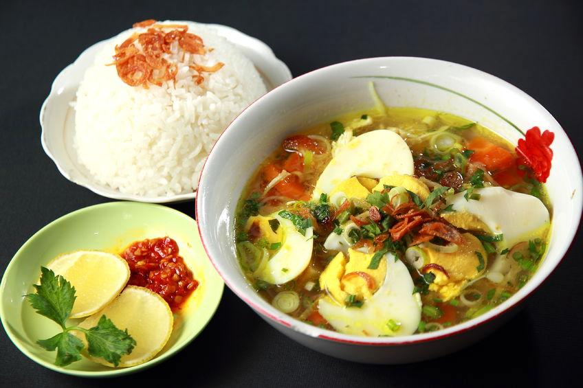 Gambar Soto Dan Nasi Gambar Makanan